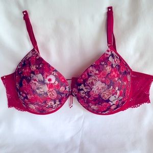 NWT Brazilian Style 🔥 Beautiful Sexy Underwired Padded Lace Floral Bra Large